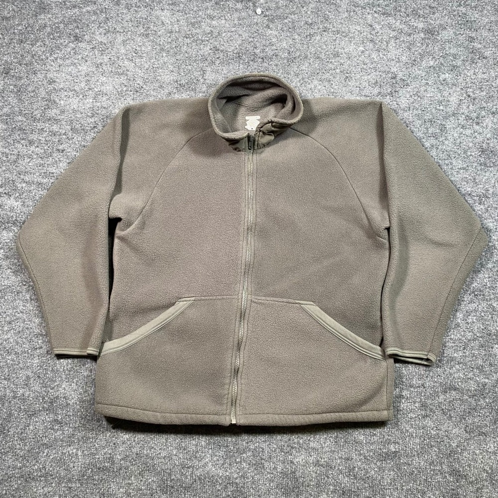 United Join Forces Mens Medium Fleece Jacket Gray Tactical Full Zip USA